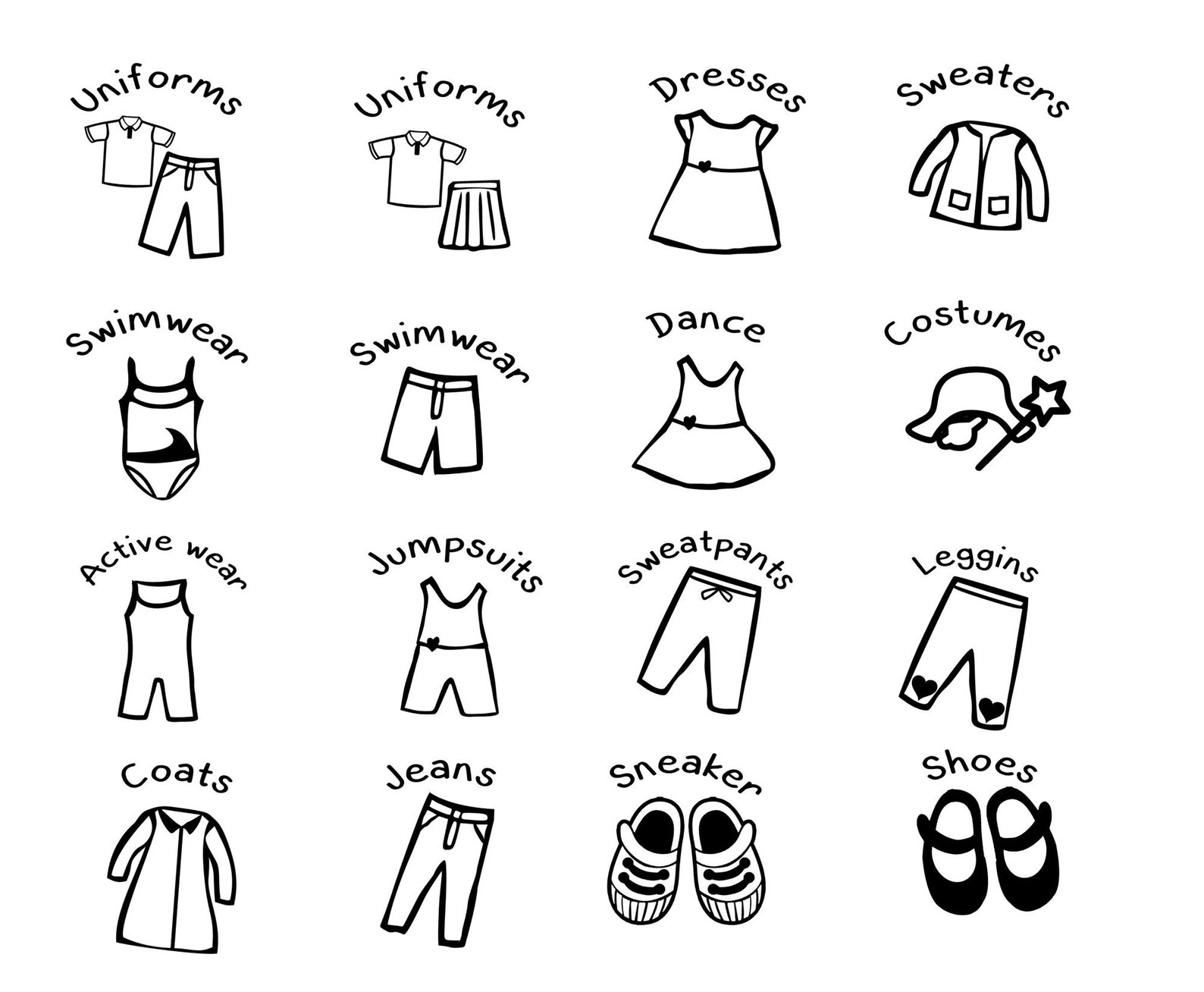 Clothe Storage Cube Bin Labels Heat Transfer Kids Storage Etsy