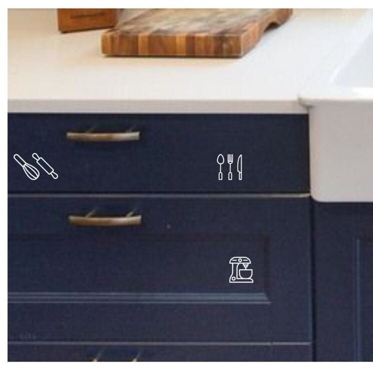 Kitchen Cabinet Organizing Labels Set. - Etsy