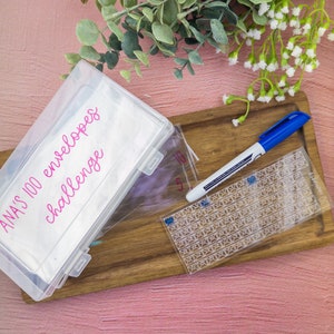 100 envelopes challenge box, 52 envelopes challenge kit