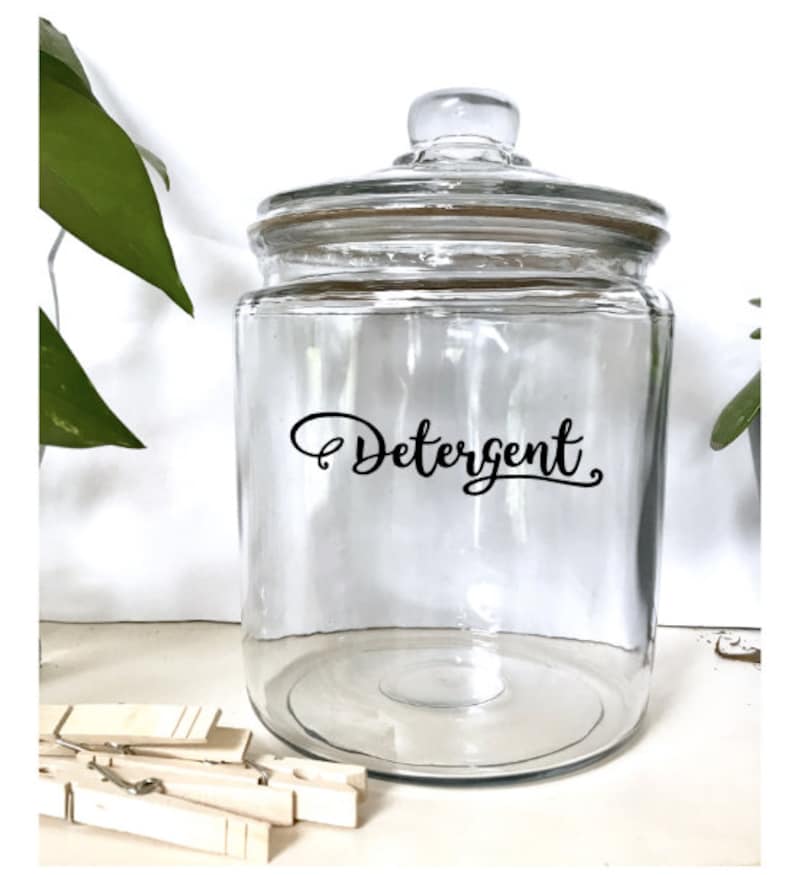 Custom laundry jars laundry Canister Labels laundry Labels Etsy