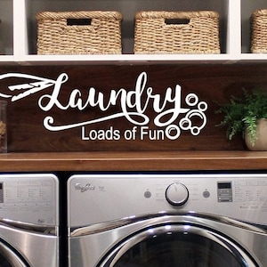 Laundry room decal - Laundry door decal - Laundry decor- Laundry decal
