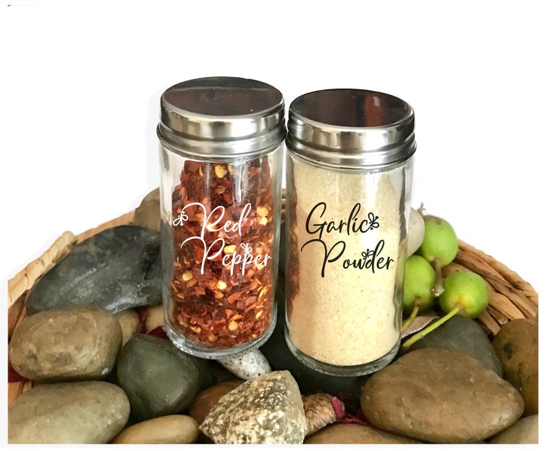 Spice Jar Spice Jar Set Pantry Spices Glass Spice Jars Etsy