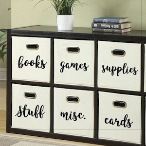 Custom Iron-On Storage Labels: 2 Words Max