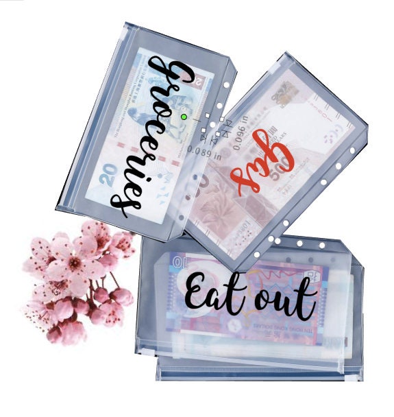 Budget envelopes plastic Cash envelopes A6 envelopes Dave Etsy