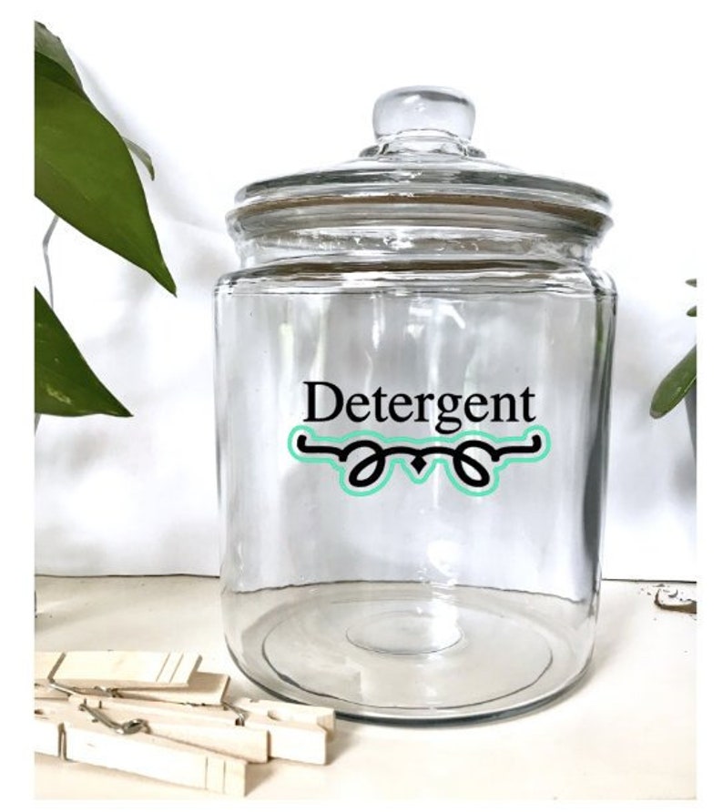 Custom laundry jars laundry Canister Labels laundry Labels Etsy