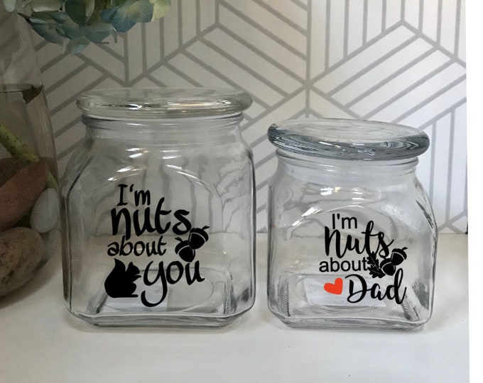 Nuts About Jar Nuts Jar Custom Nuts Jar Personalized Nuts Etsy