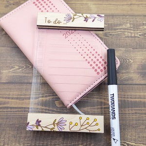 Desk dry erase note board