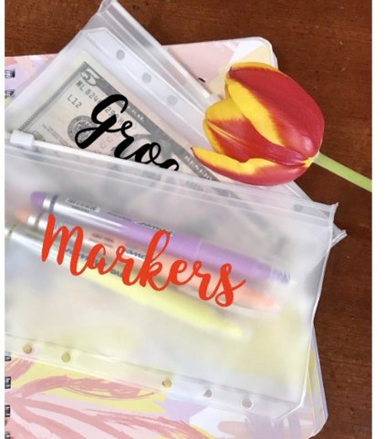 Budget Envelopes Plastic Cash Envelopes A6 Envelopes Dave Etsy