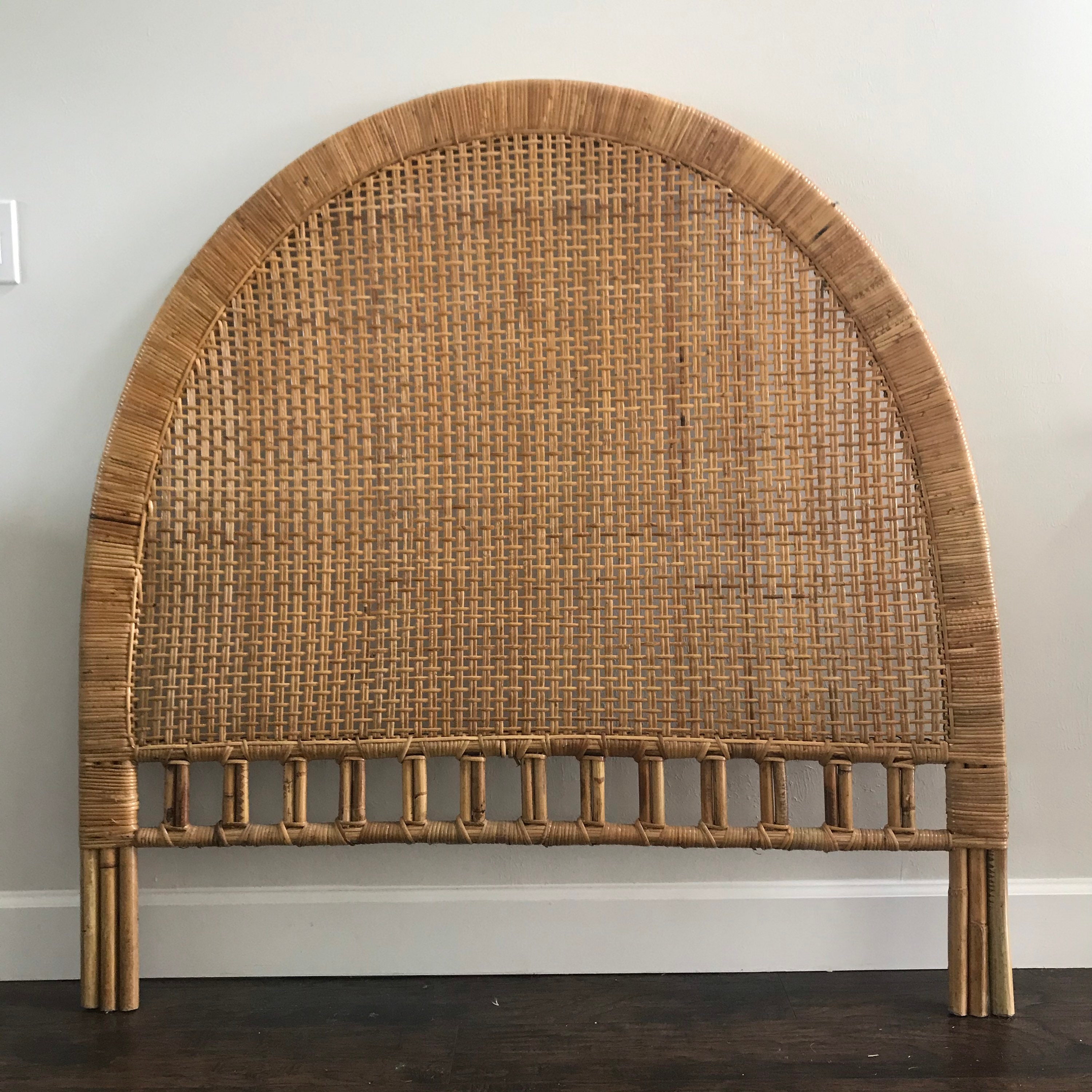Vintage Woven Headboard Full Woven Headboard Etsy