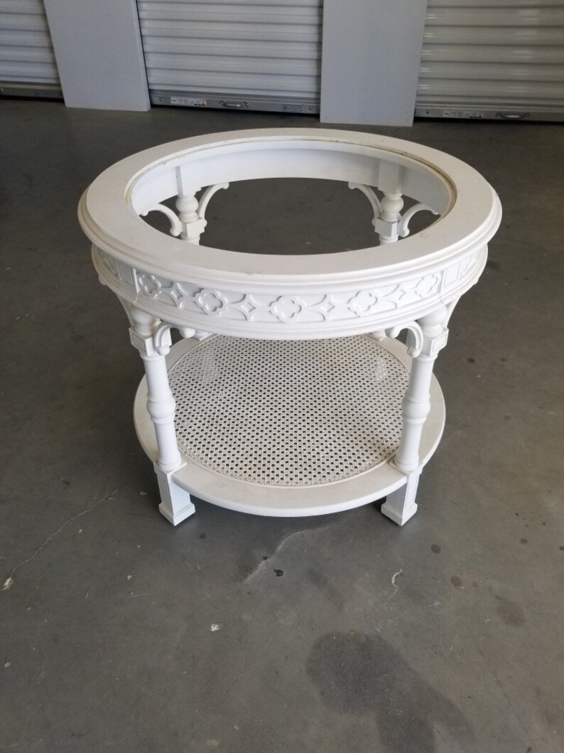 Vintage Fretwork Side Table Etsy