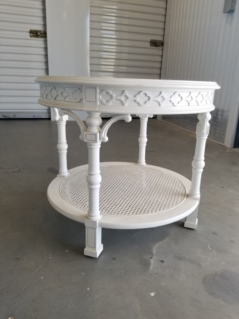 Vintage Fretwork Side Table Etsy