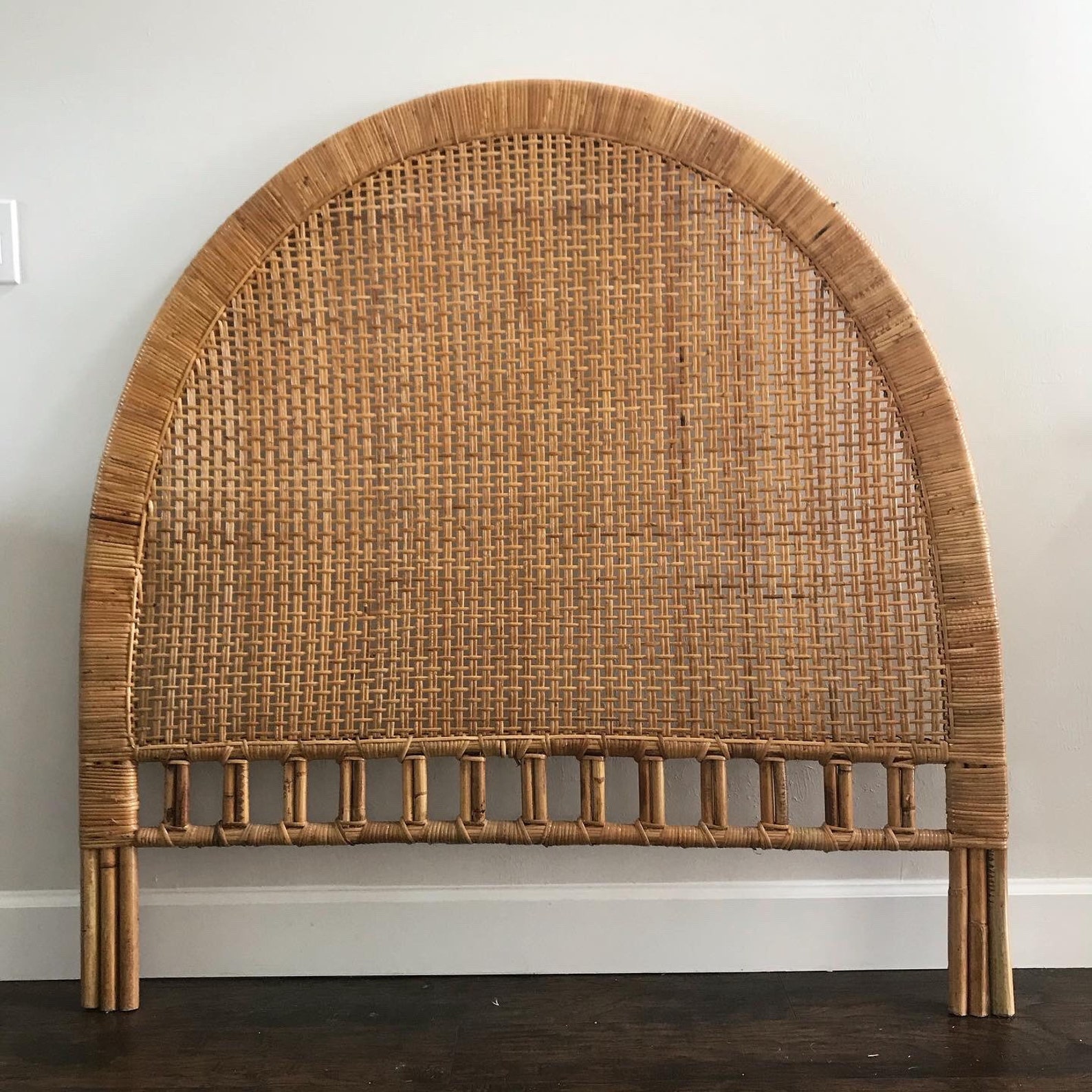 Vintage Woven Headboard Full Woven Headboard Etsy