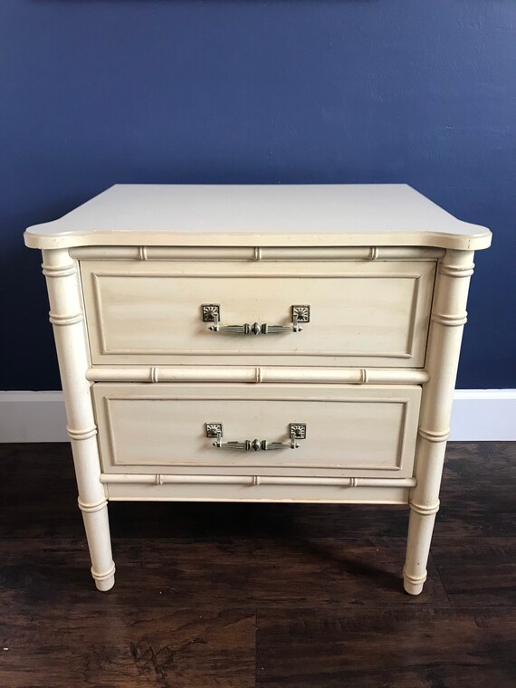 Henry Link Faux Bamboo Nightstand Vintage Nightstands Etsy