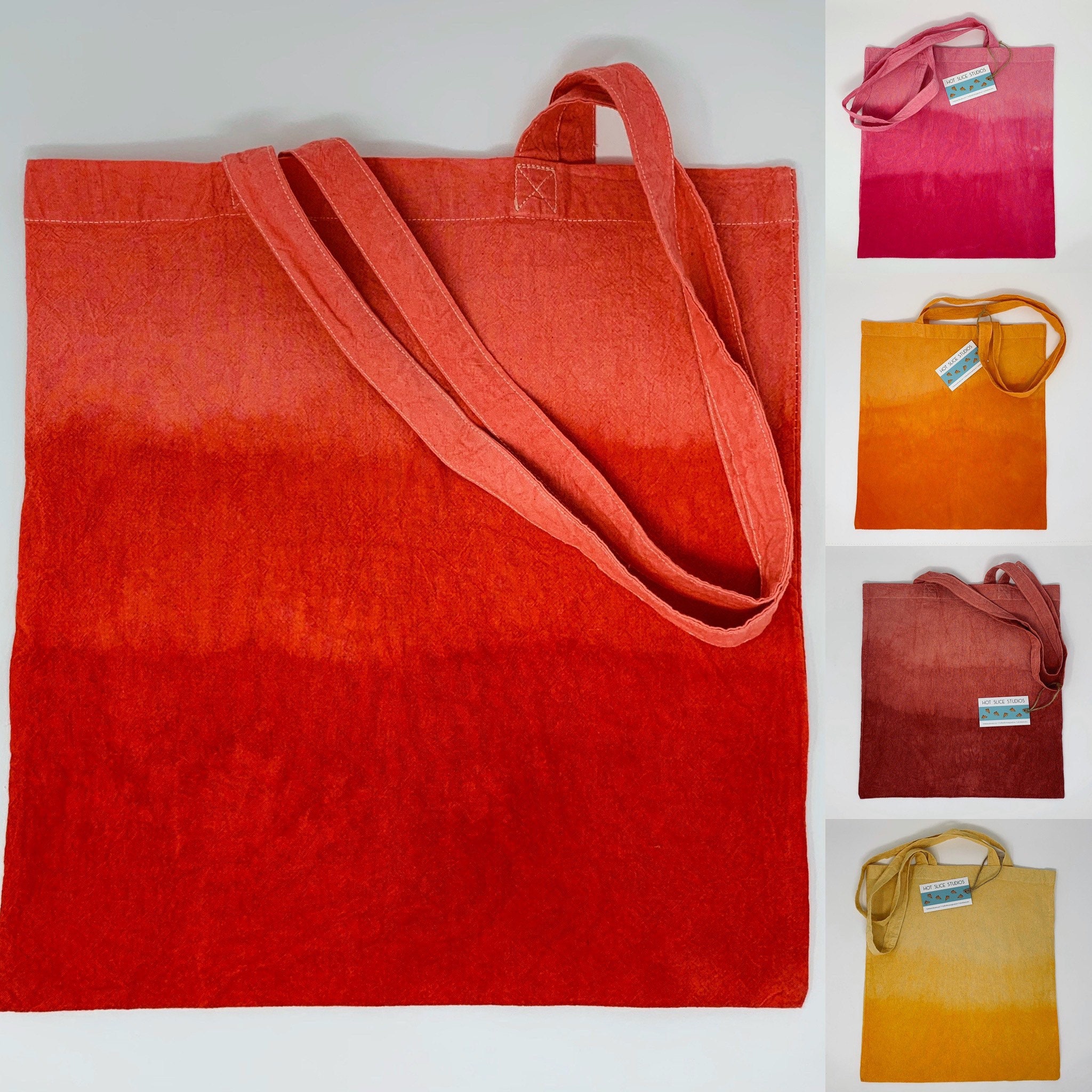 Ombré Hand Dyed Tote Bags Etsy