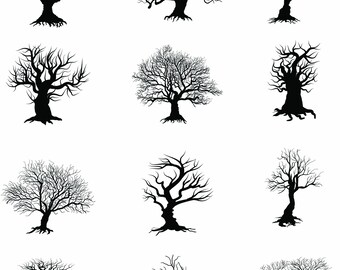 spooky tree etsy