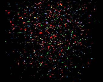 Realistic falling Confetti overlays PNG Transparent