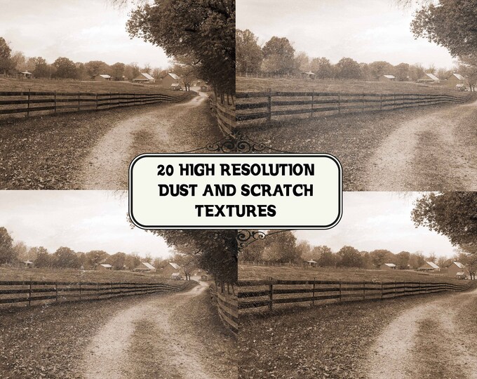 Buy 3 get one free. 20 High Resolution Dust and Scratch Textures, Instant Download.