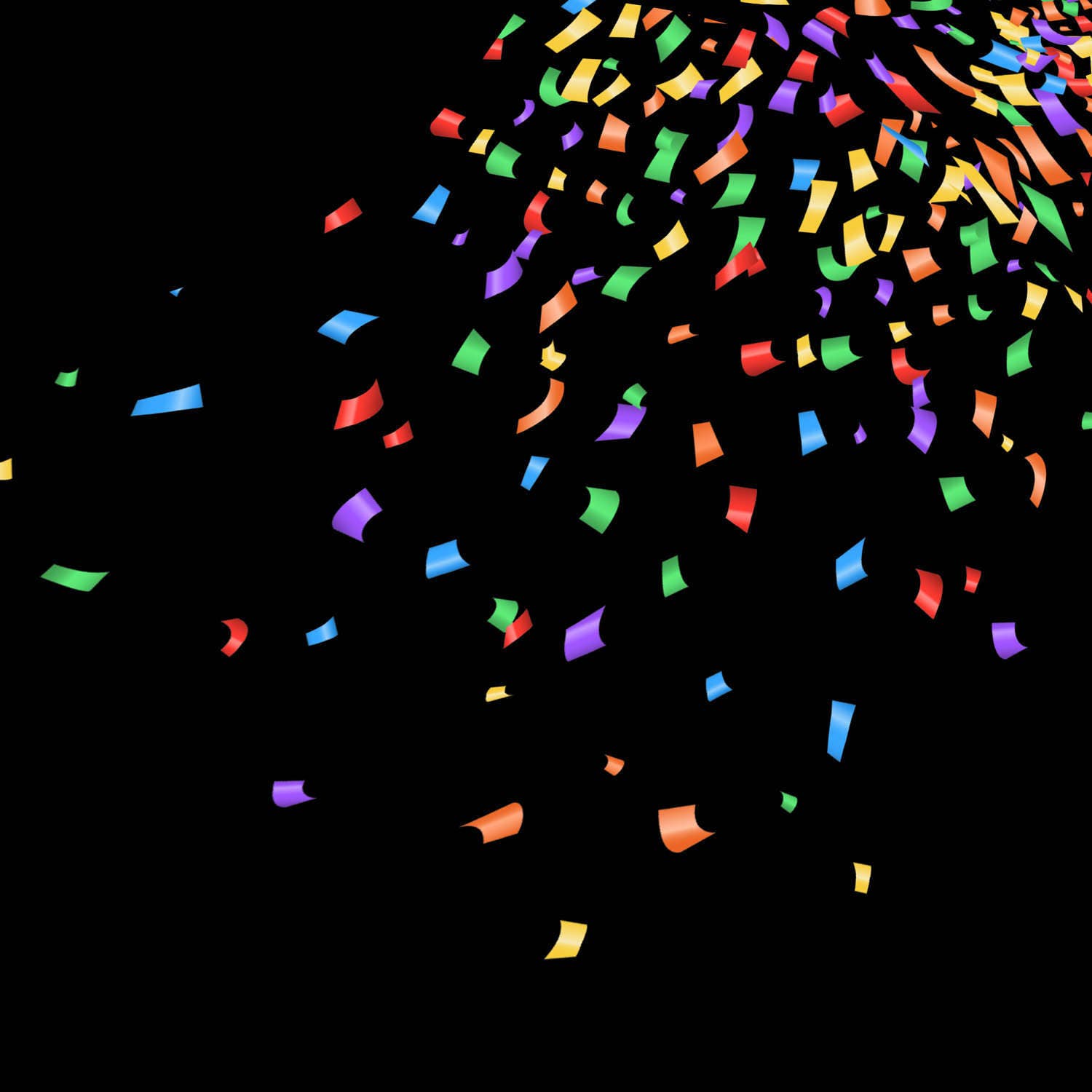 6 X Confetti Overlays Falling Confetti Separate Png Files Etsy UK