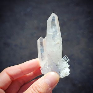 Blue Angel Feather Quartz- Tyndall Effect from Peru- Crystal Reading Included