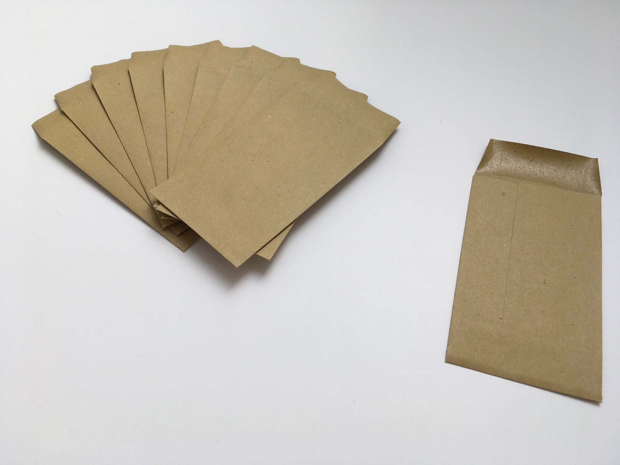 Mini manilla envelopes brown coin envelopes small kraft Etsy