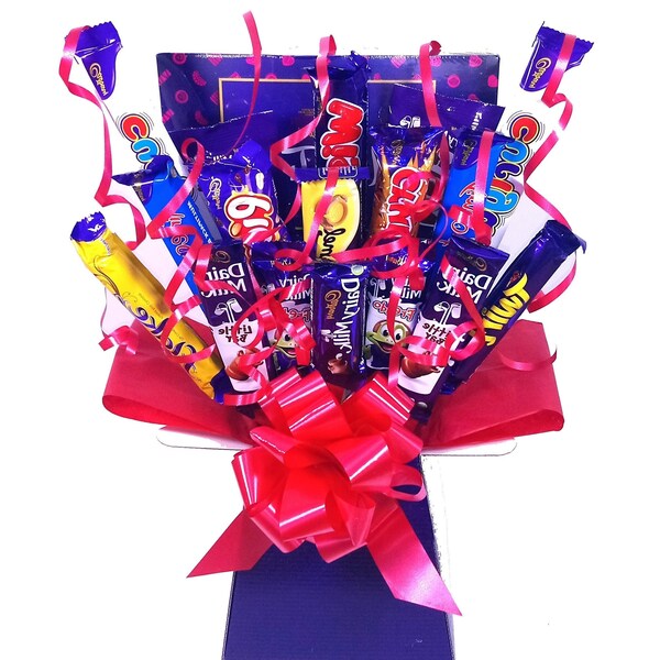Personalised  Cadbury CHOCOLATE Bouquet, Sweet Hamper, Thank You, Birthday Gift, Anniversary Gift, Congratulation, Sister Gift