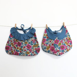Baby Bib PDF Sewing Pattern – Peter Pan Collar or Ruffled Collar – Instant download