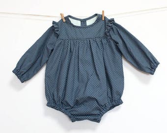 Baby Romper PDF Sewing Pattern – Instant download – Long or Short Sleeve