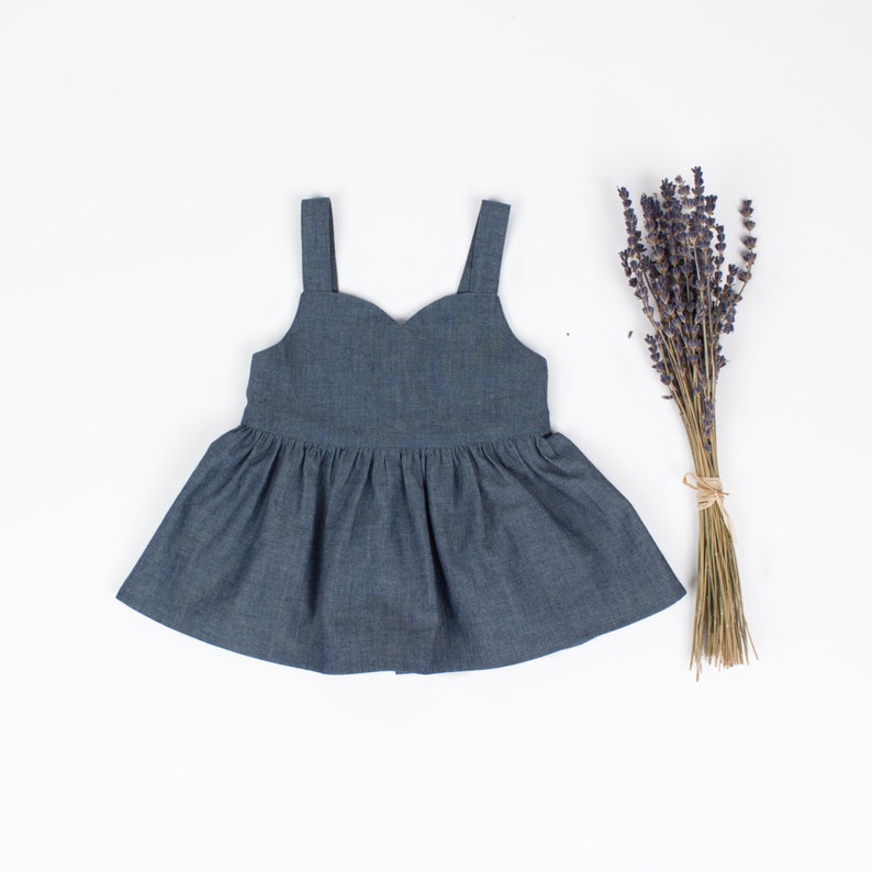 Girl Dress PDF Sewing Pattern Instant Download Sweetheart Etsy