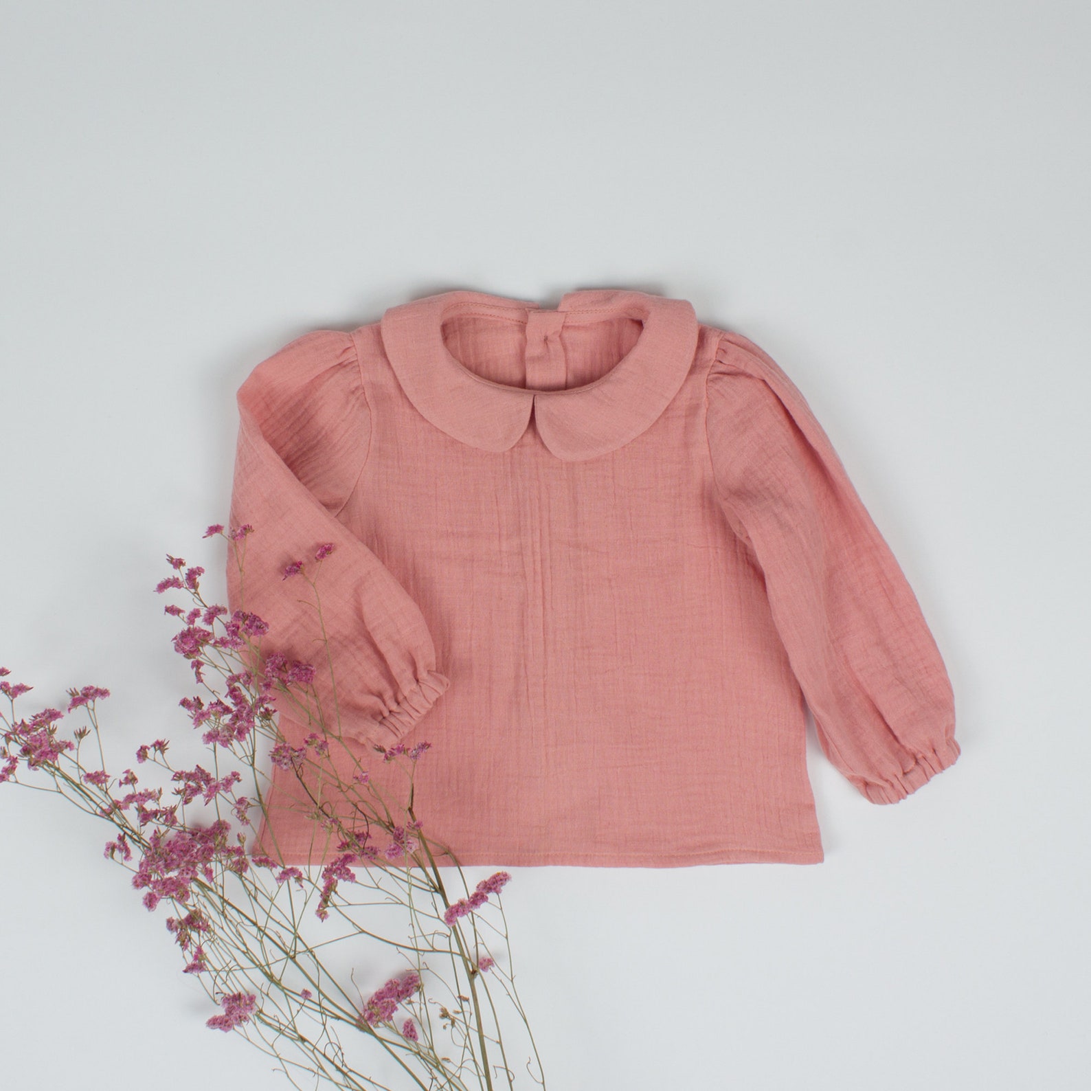 Baby Peter Pan Collar Blouse With Puff Sleeves – Pattern PDF Sewing ...