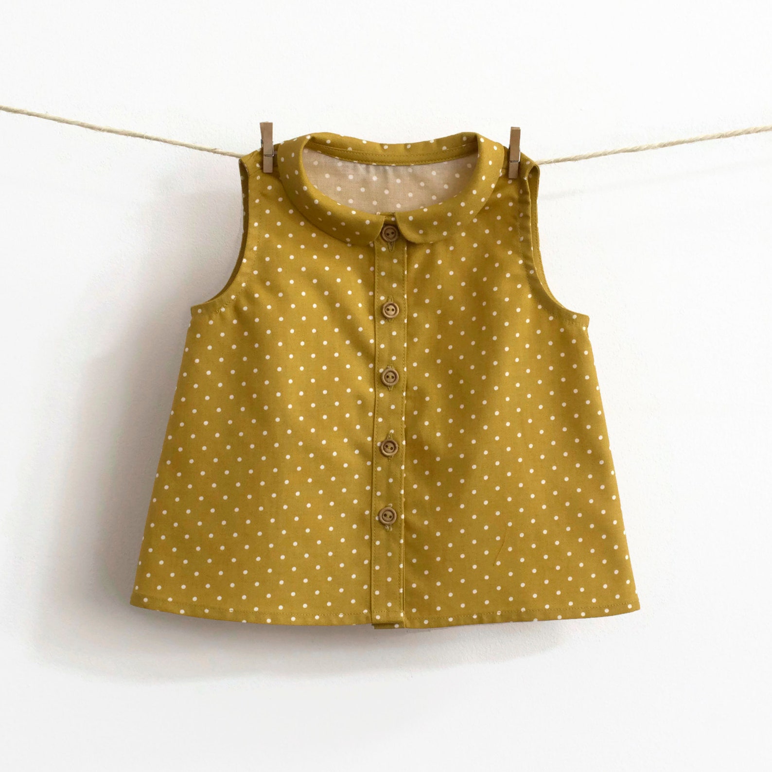 Baby Girl Blouse PDF Sewing Pattern Buttondown With Peter Etsy