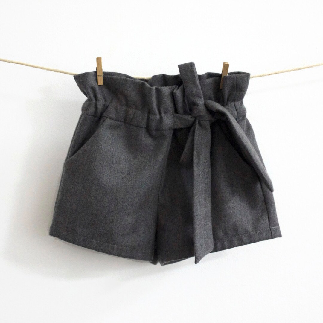 Baby Shorts Pants Sewing Pattern Paper Bag High Waist PDF - Etsy