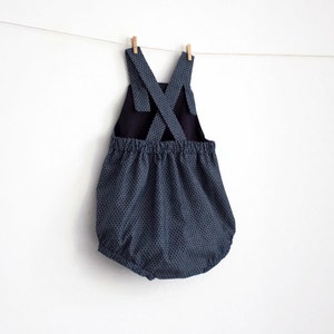 Baby Romper PDF Sewing Pattern Instant download Cross Back Straps image 1