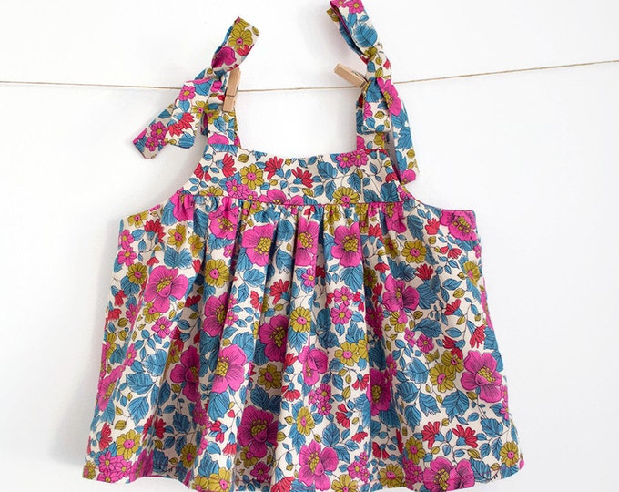Girls Blouse PDF Sewing Pattern – Peter Pan Collar – Puff Sleeves ...