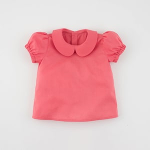 Baby Blouse PDF Sewing Pattern – Instant download – Peter Pan Collar Blouse with Puff Sleeves
