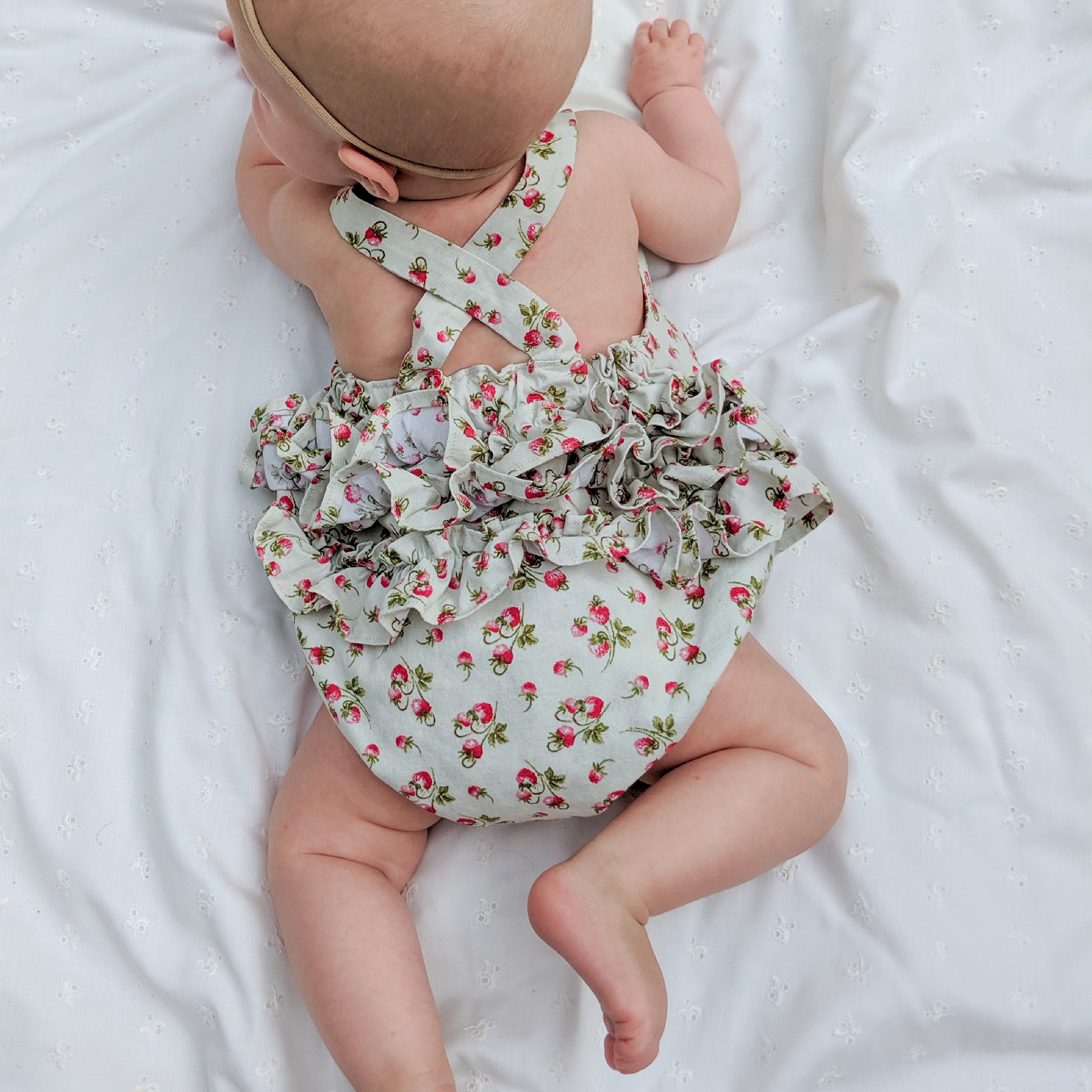 Baby Ruffled Romper Pattern PDF Sewing Pattern Instant Etsy