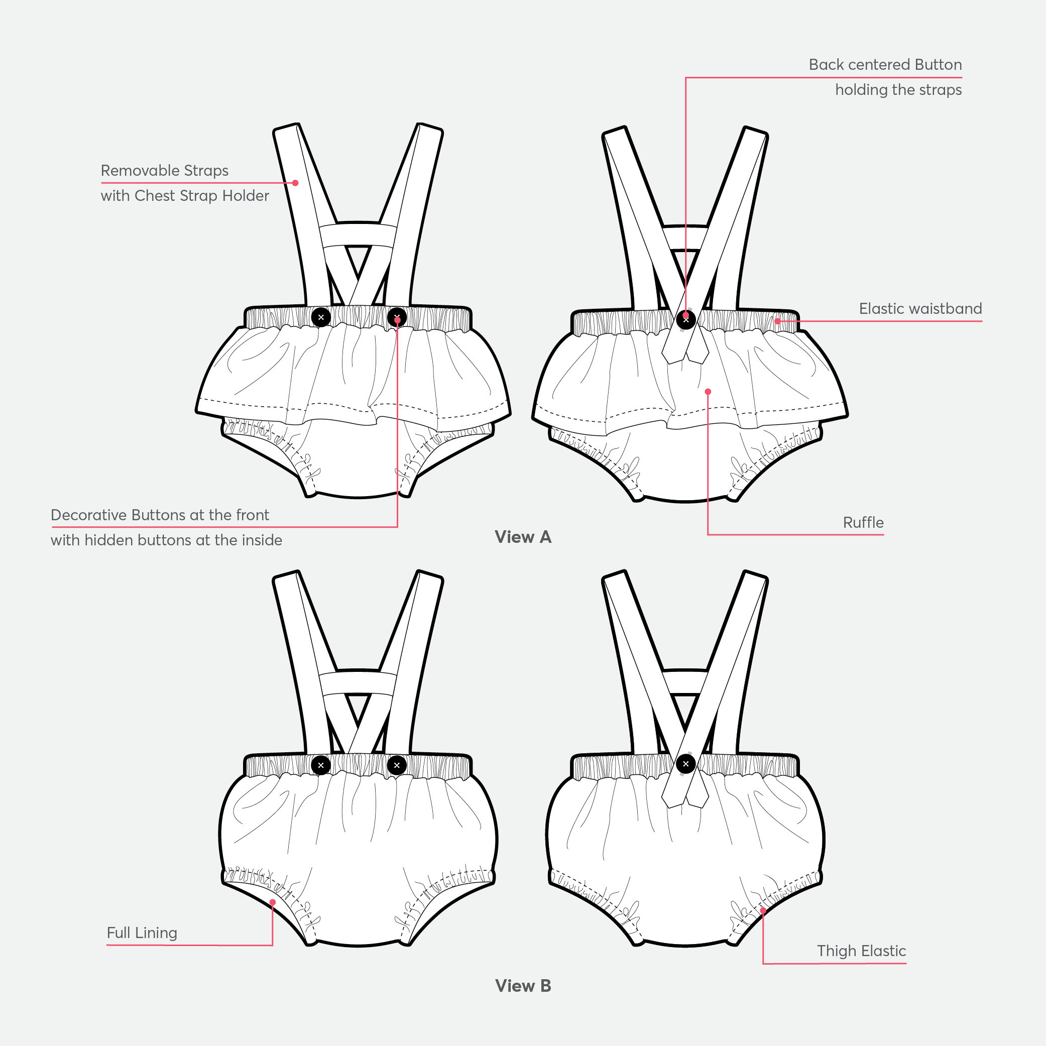 Baby Shorts With Straps Pattern PDF Sewing Pattern Instant Etsy Australia