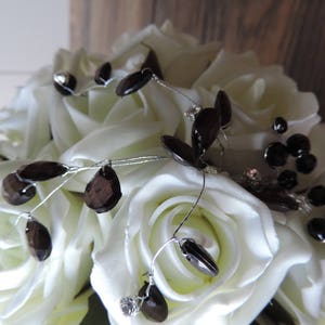 Artificial White Rose Wedding Bouquet image 5