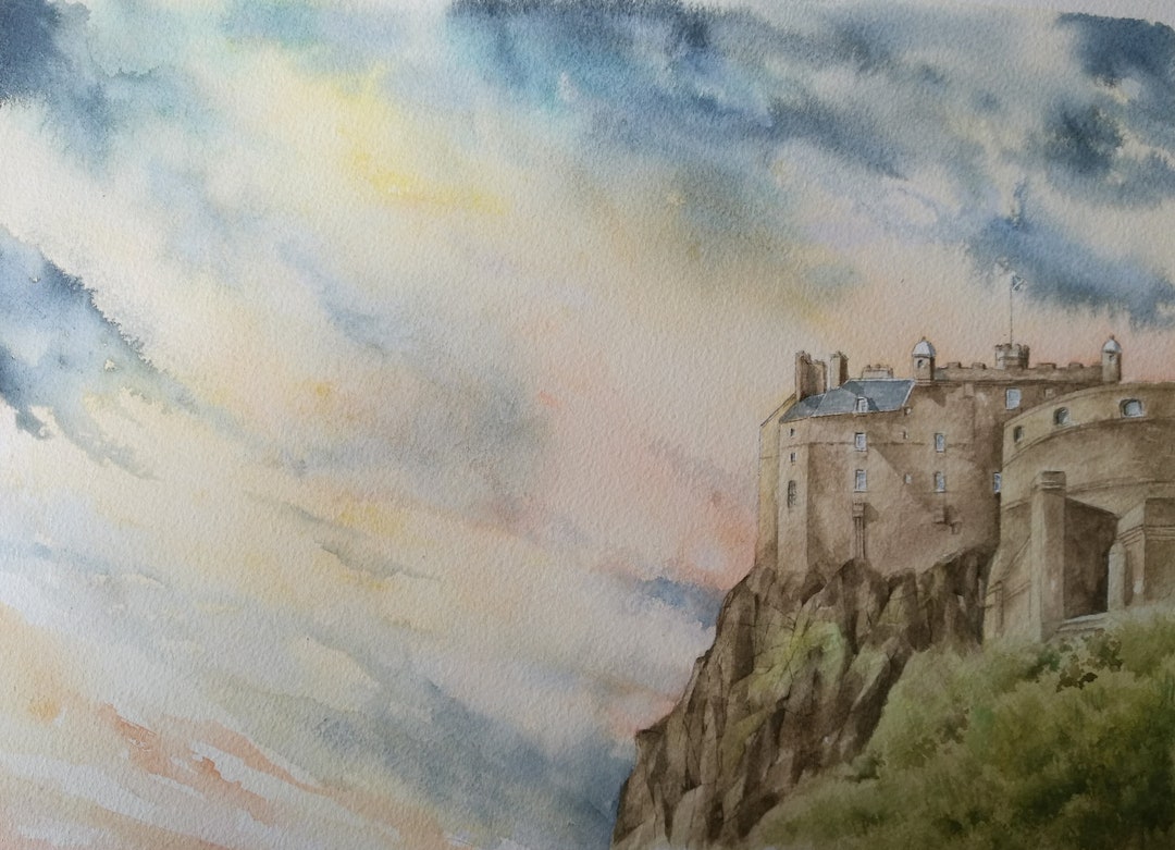 Edinburgh Castle, Limited Edition Print by Norma Robinson - Etsy