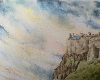 Edinburgh Castle, Limited Edition print by Norma Robinson