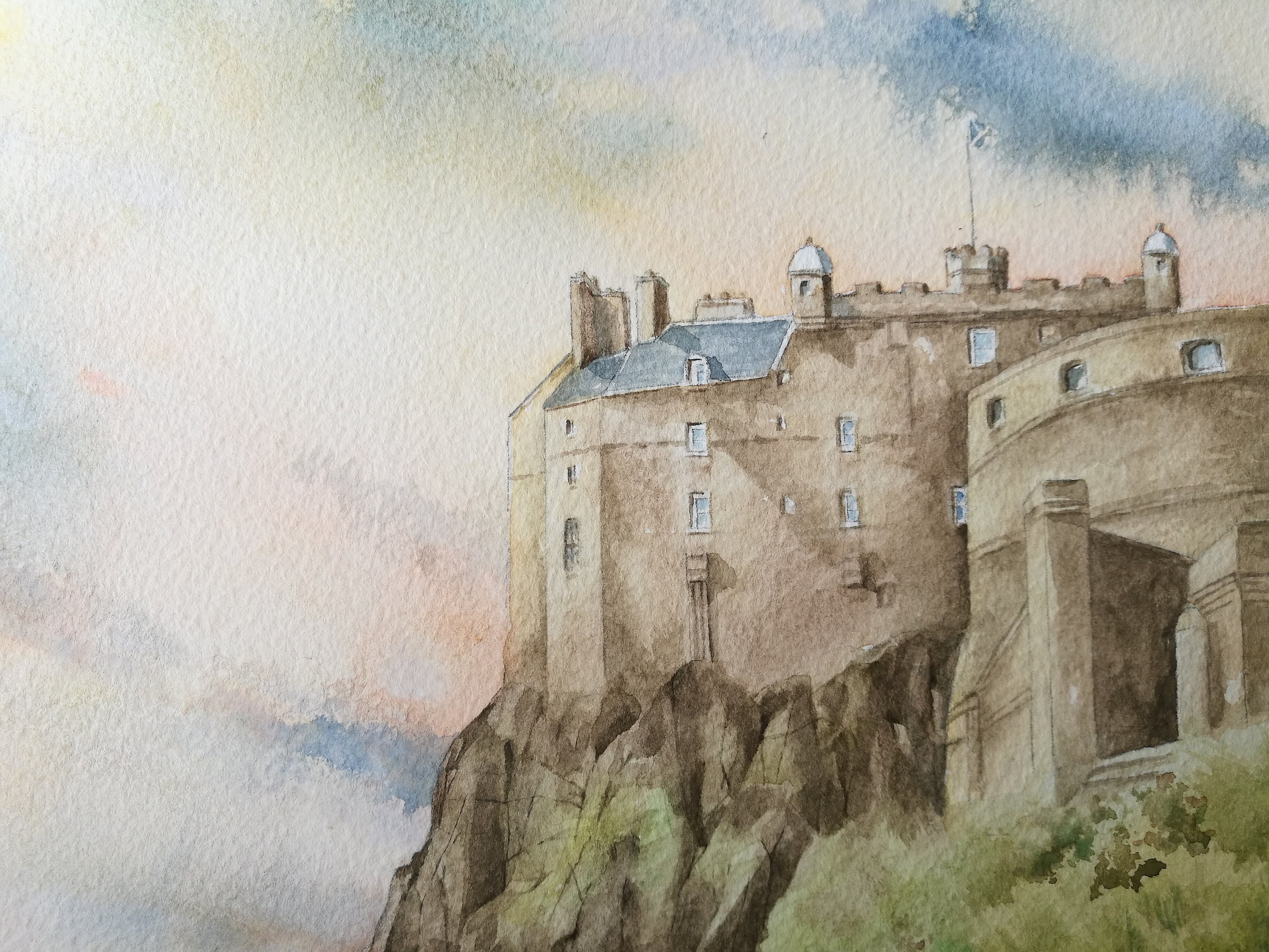 Edinburgh Castle, Limited Edition Print by Norma Robinson - Etsy