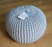 Knitted Pouf - colours, Seat, Crochet Pouf, ottoman, footstool nursery footstool
