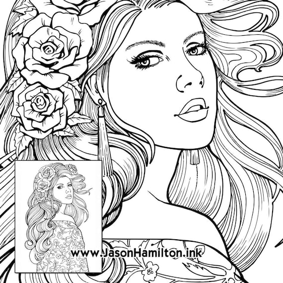 Download Uk Woman Woman Of The World Pdf Instant Download Coloring Etsy