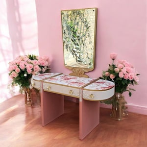 Dressing table mirror table Shabby upcycling Mei