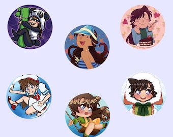 Badge Set - Ran Style Zine