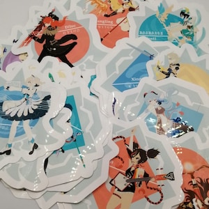 Genshin Character Vision Stickers