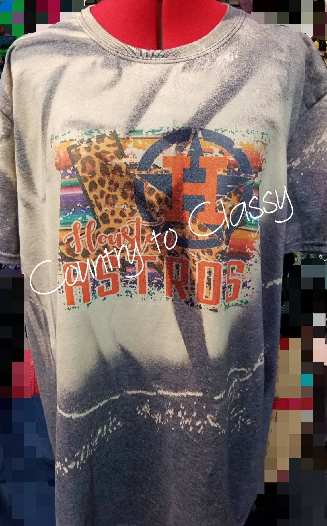 astros bleached shirt
