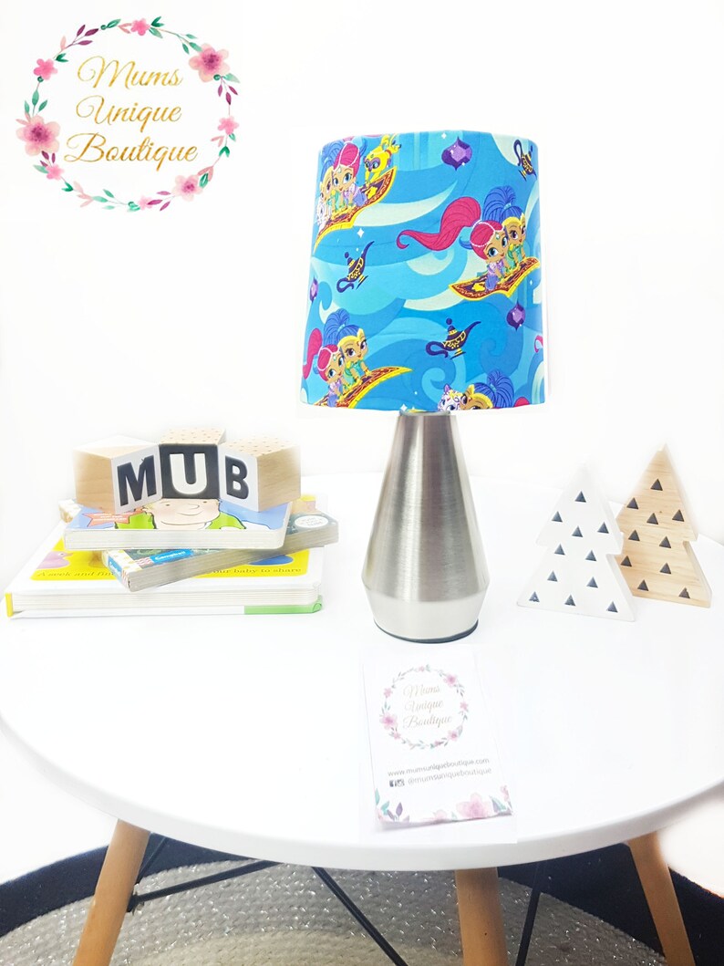 Shimmer and Shine Flying Carpet Table Lamp Night Light Touch Lamp Ceramic Switch