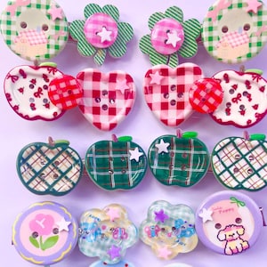 アップルミニヘアクリップ2個