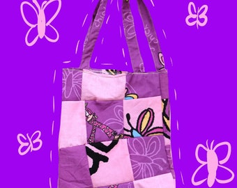 Recycled y2k Groovy Chick tote Bag