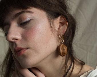 Walnut Earring- SALE !